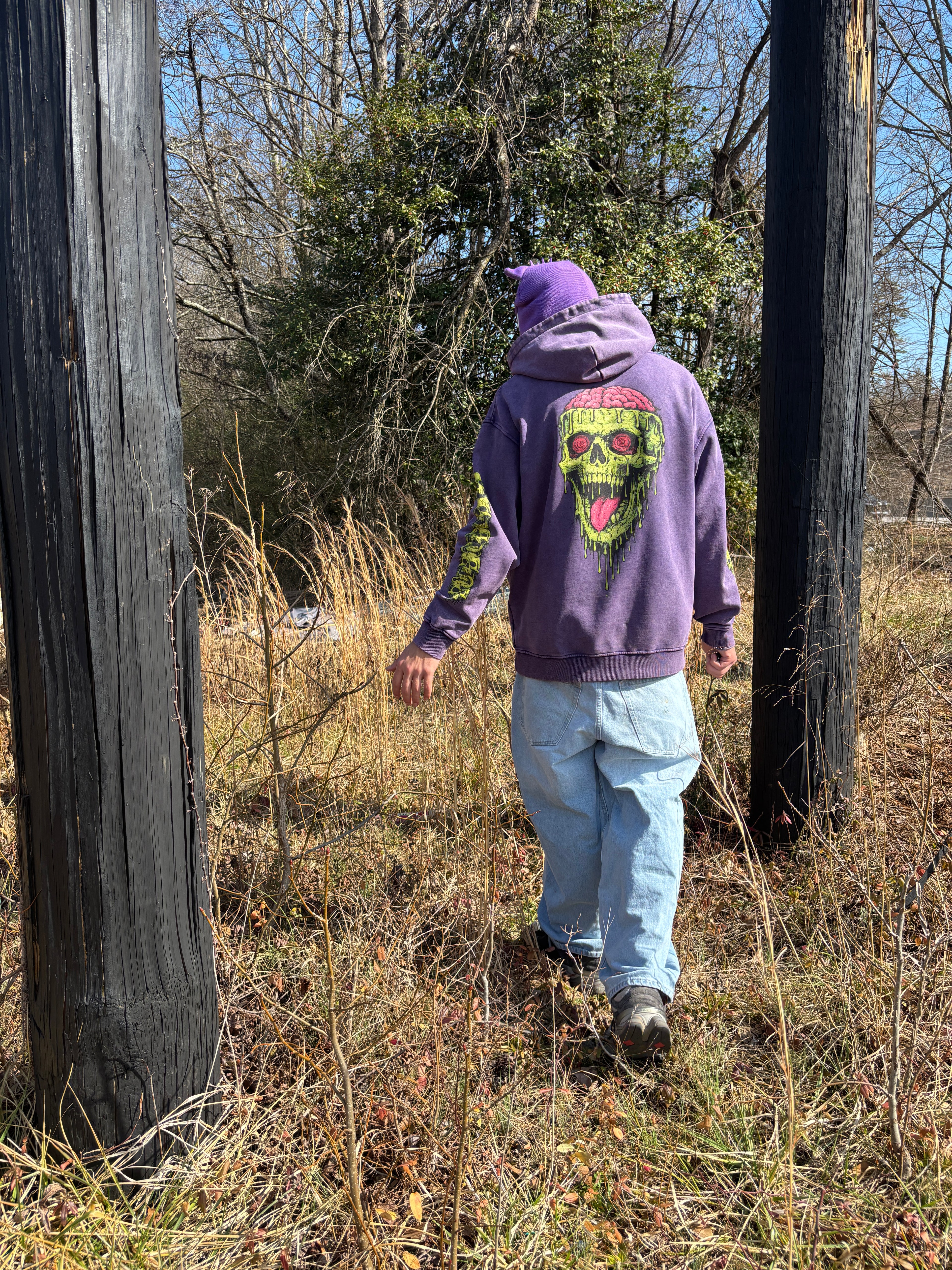 Mind Melt Snow Washed Cotton Hoodie