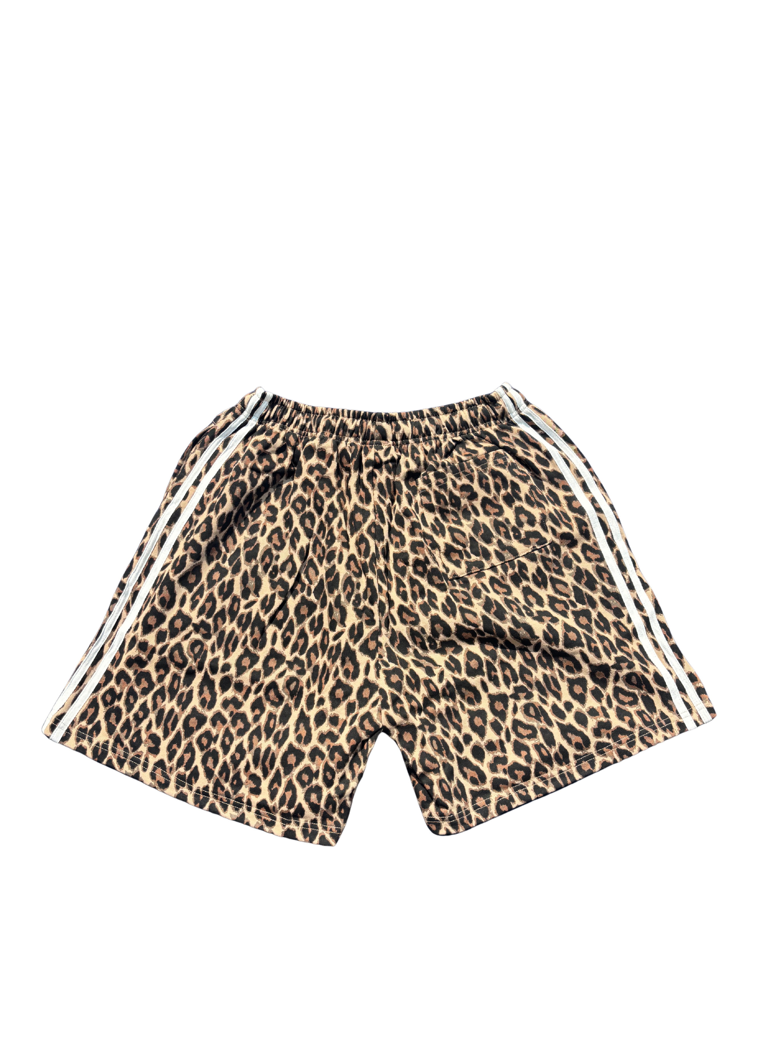 "GYS" Heavyweight Leopard Drawstring Shorts