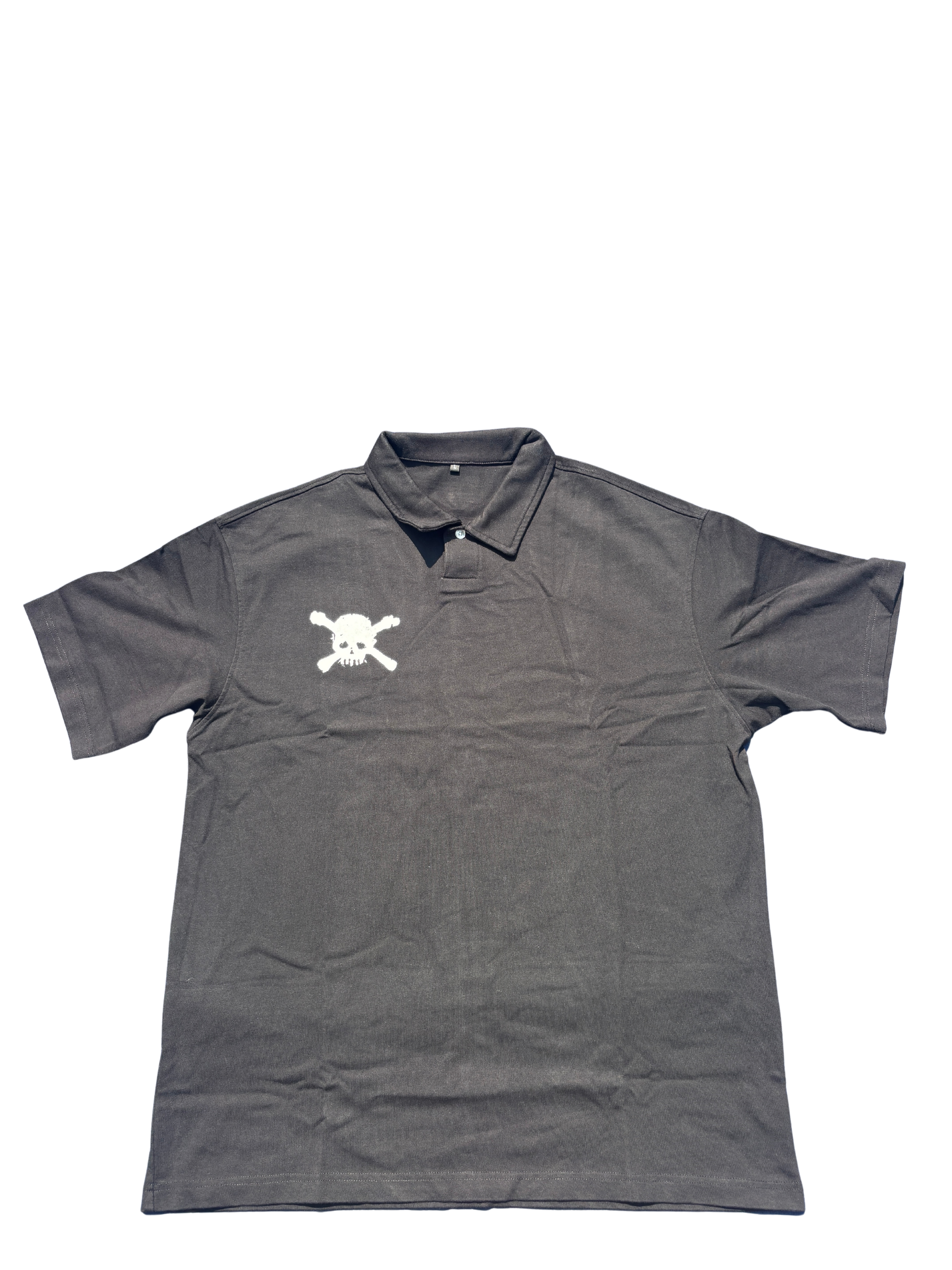 "Midnight Club" Loose Cotton Short-Sleeve Polo