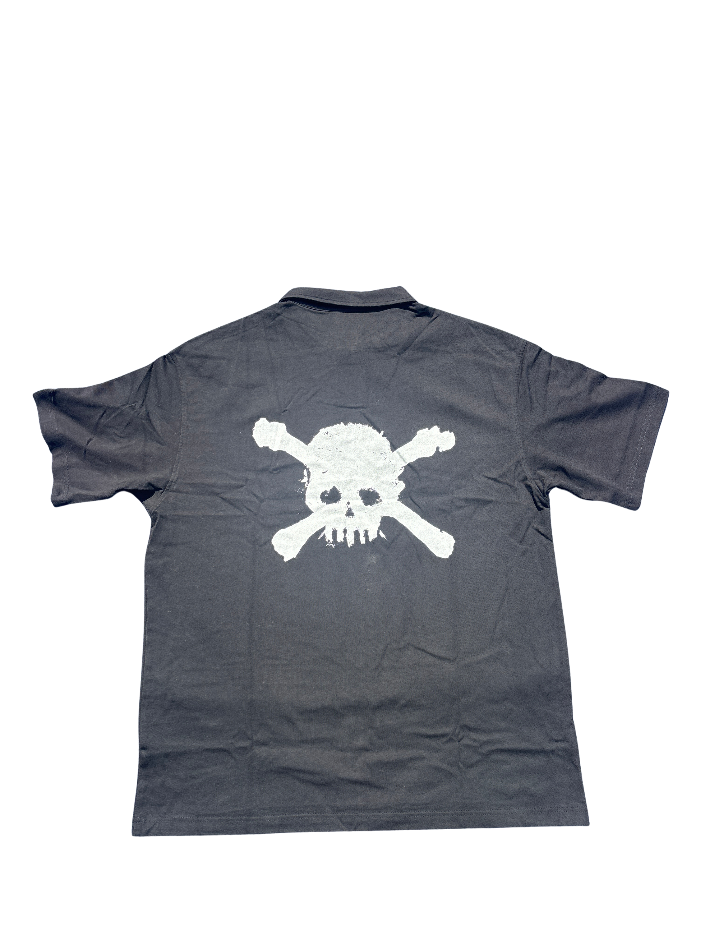 "Midnight Club" Loose Cotton Short-Sleeve Polo