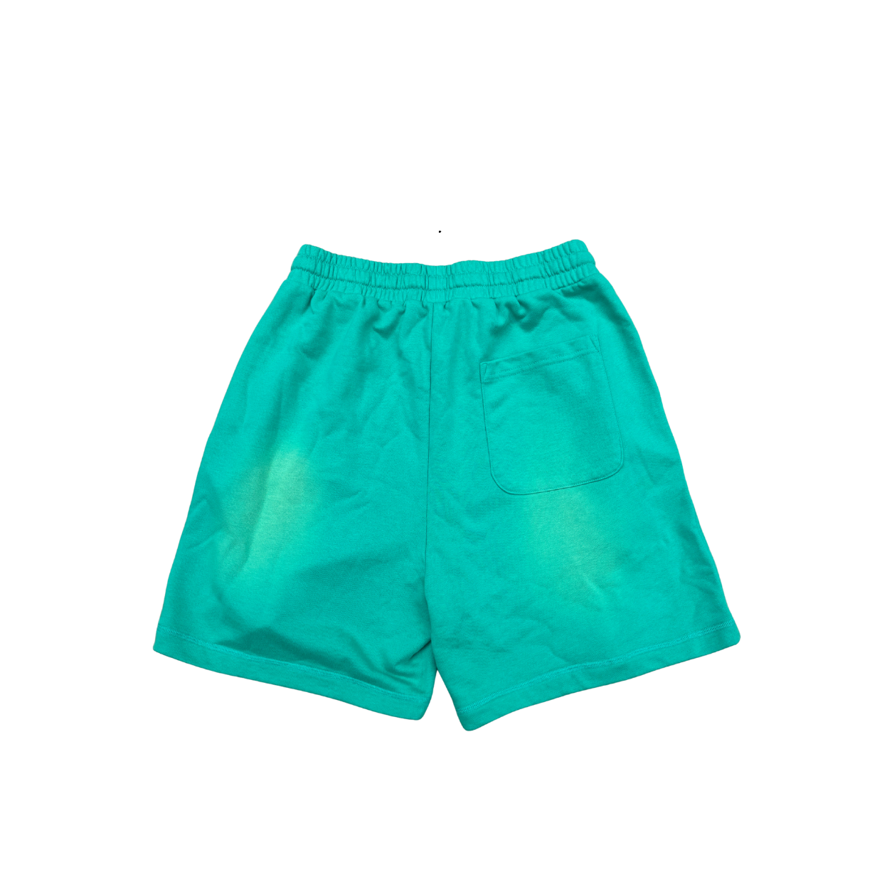 "GYS" Sun Fade Raw Edge Cotton Shorts