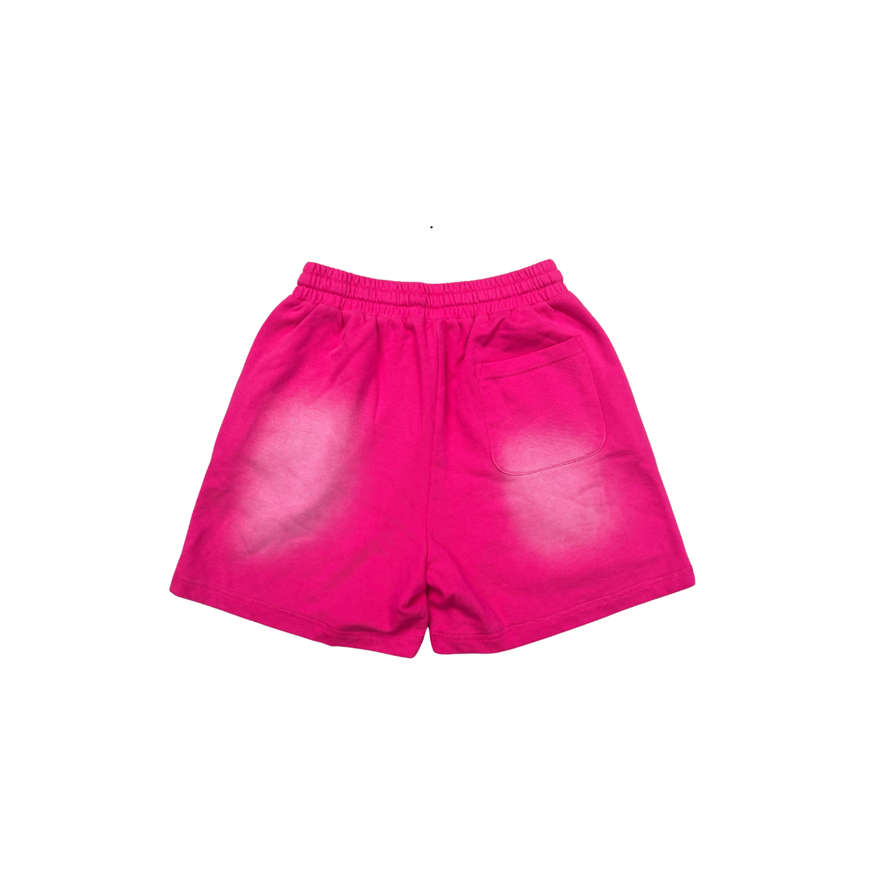 "GYS" Sun Fade Raw Edge Cotton Shorts