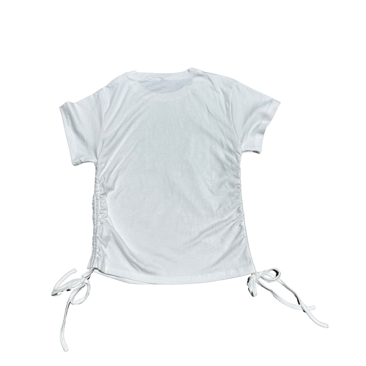 Women's Drawstring T-Shirt (White)