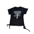 Women's Drawstring T-Shirt (Black)