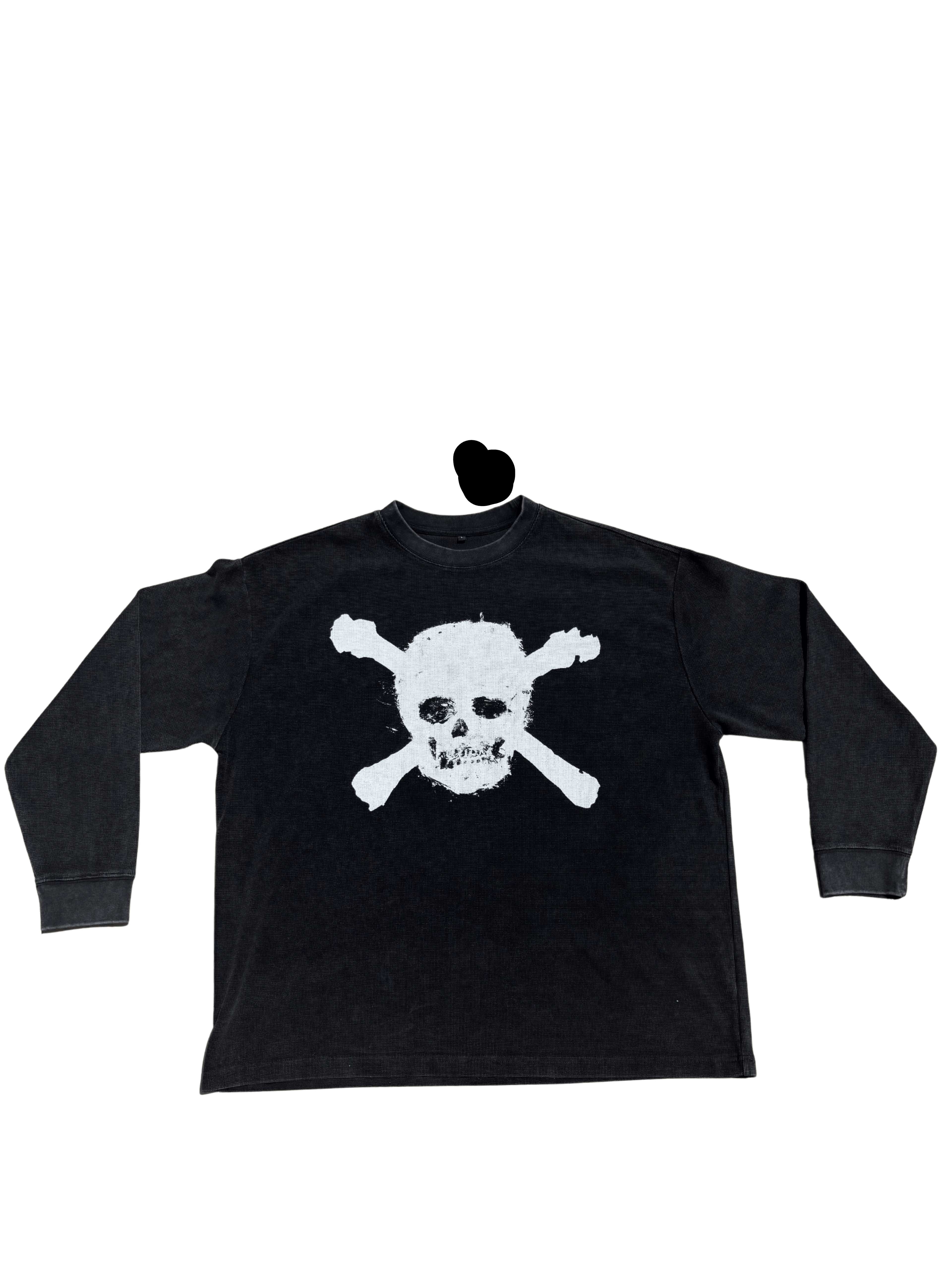 "Bone Riot" Mineral Wash Waffle LongSleeve