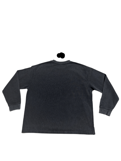 "Bone Riot" Mineral Wash Waffle LongSleeve