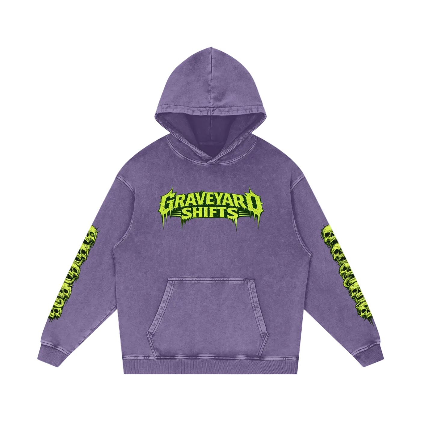 Mind Melt Snow Washed Cotton Hoodie