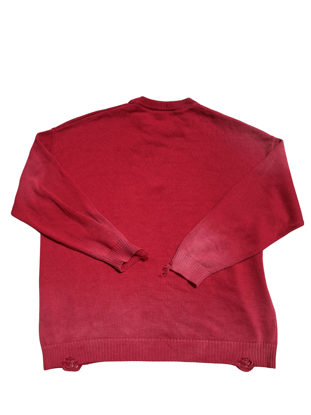 "Devil Girl" Ripped Sun Faded Crewneck sweater