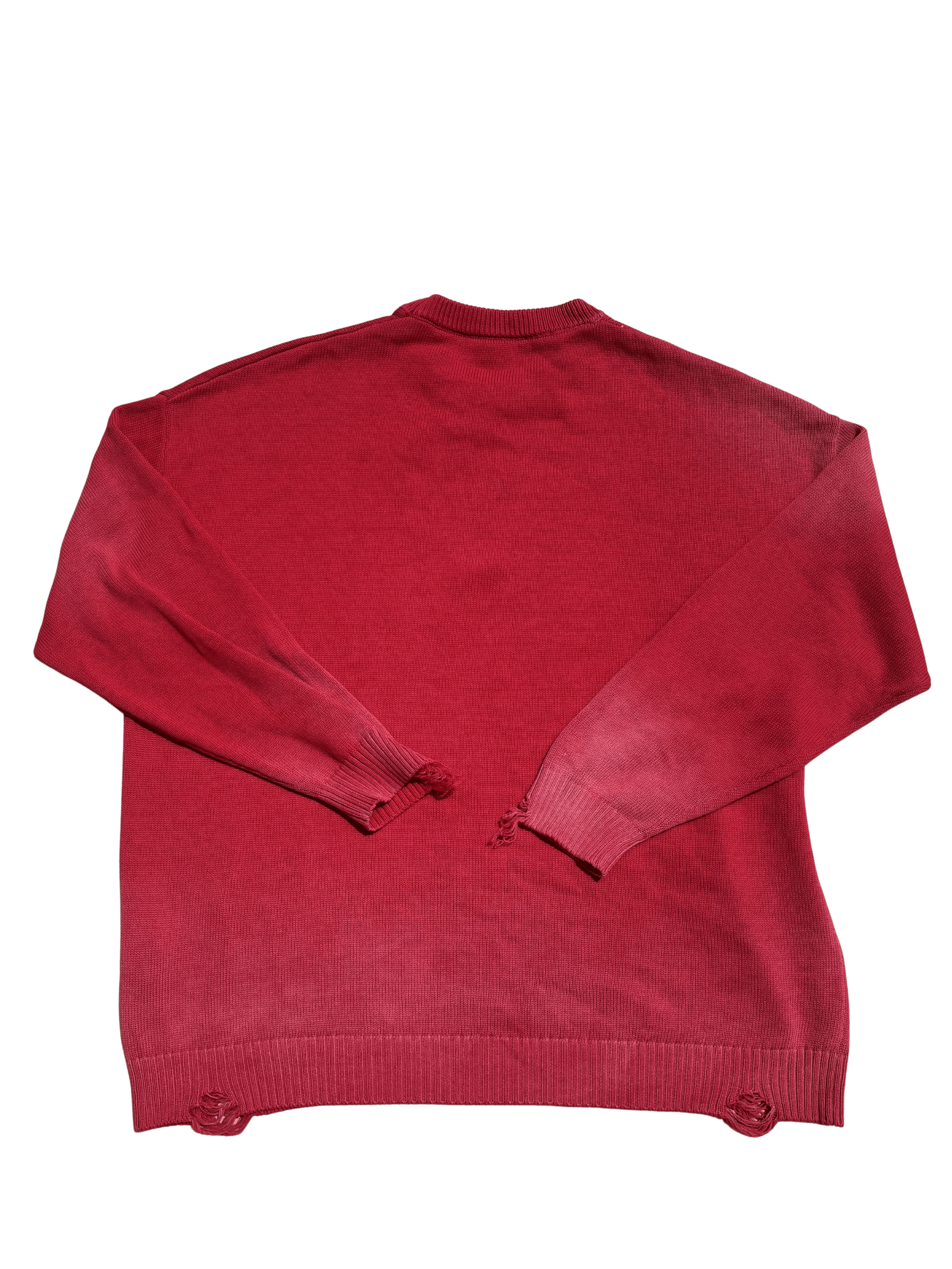 "Devil Girl" Ripped Sun Faded Crewneck sweater